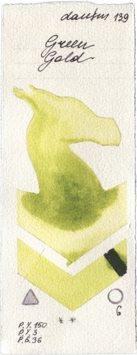 Green Gold by Daniel Smith watercolor swatch