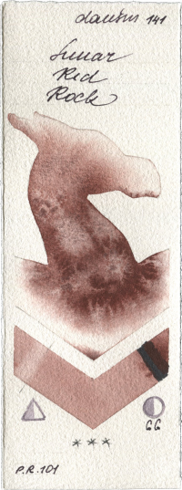 Lunar Red Rock by Daniel Smith watercolor swatch