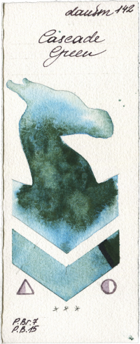 Cascade Green by Daniel Smith watercolor swatch