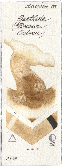 Goethite (Brown Ochre) by Daniel Smith watercolor swatch