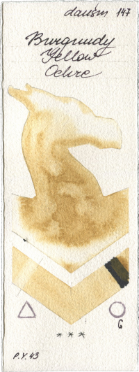 Burgundy Yellow Ochre by Daniel Smith watercolor swatch