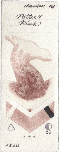 Potters Pink by Daniel Smith watercolor swatch