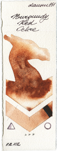 Burgundy Red Ochre by Daniel Smith watercolor swatch