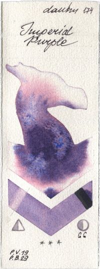 Imperial Purple by Daniel Smith watercolor swatch