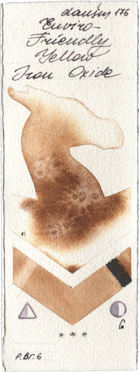 Enviro-Friendly Yellow Iron Oxide by Daniel Smith watercolor swatch