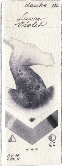 Lunar Violet by Daniel Smith watercolor swatch