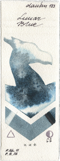 Lunar Blue by Daniel Smith watercolor swatch