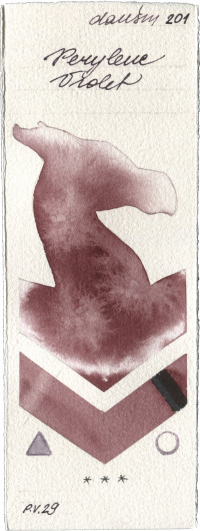 Perylene Violet by Daniel Smith watercolor swatch