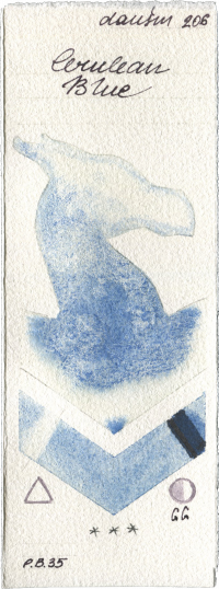 Cerulean Blue by Daniel Smith watercolor swatch