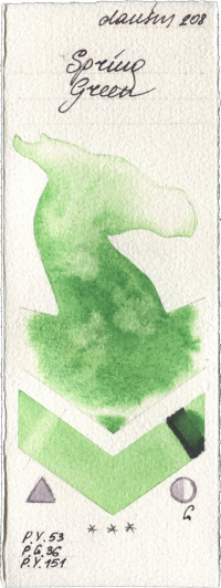 Spring Green by Daniel Smith watercolor swatch