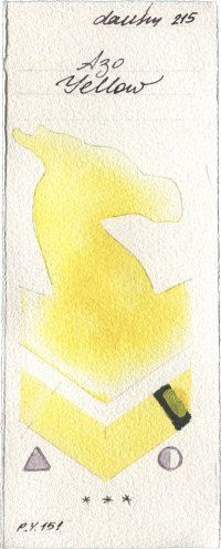 Azo Yellow by Daniel Smith watercolor swatch