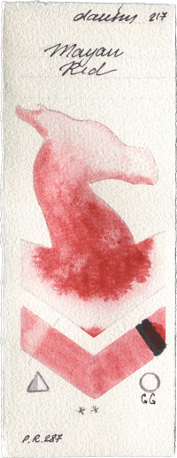 Mayan Red by Daniel Smith watercolor swatch