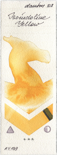 Isoindoline Yellow by Daniel Smith watercolor swatch