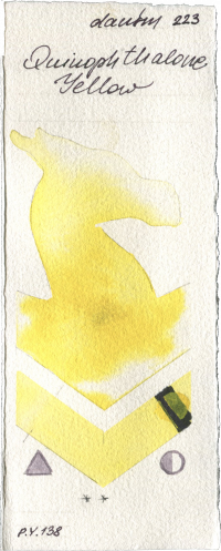 Quinophthalone Yellow by Daniel Smith watercolor swatch