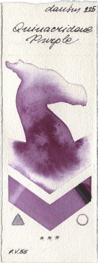 Quinacridone Purple by Daniel Smith watercolor swatch
