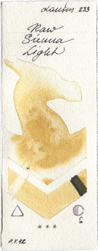 Raw Sienna Light by Daniel Smith watercolor swatch