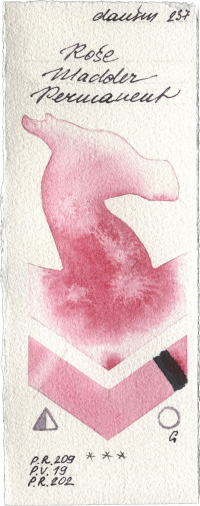 Rose Madder Permanent by Daniel Smith watercolor swatch