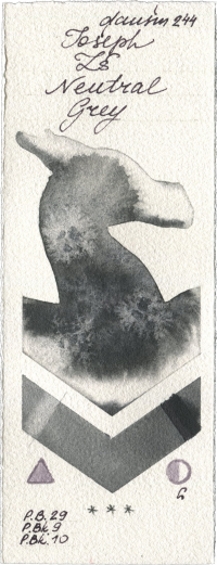 Joseph Zs Neutral Grey by Daniel Smith watercolor swatch