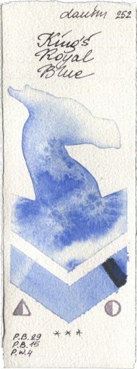 King’s Royal Blue by Daniel Smith watercolor swatch
