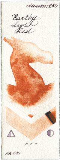 Earthy Light Red by Daniel Smith watercolor swatch