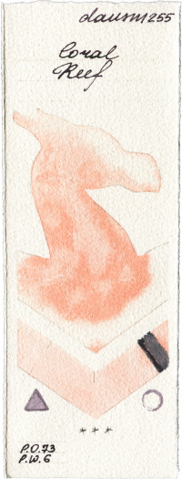 Coral Reef by Daniel Smith watercolor swatch
