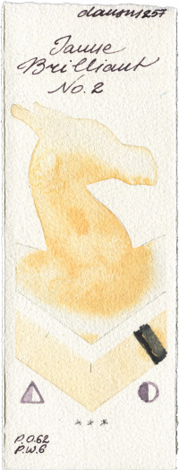 Jaune Brilliant No 2 by Daniel Smith watercolor swatch