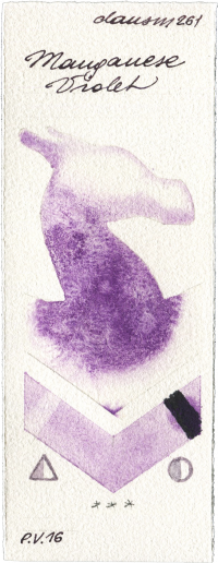 Manganese Violet by Daniel Smith watercolor swatch