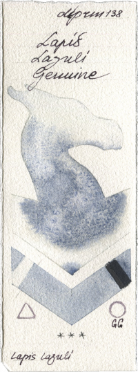 Lapis Lazuli Genuine by Daniel Smith watercolor swatch