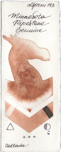 Minnesota Pipestone Genuine by Daniel Smith watercolor swatch