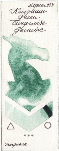 Kingman Green Turquoise Genuine by Daniel Smith watercolor swatch