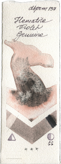 Hematite Violet Genuine by Daniel Smith watercolor swatch