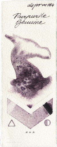 Purpurite Genuine by Daniel Smith watercolor swatch