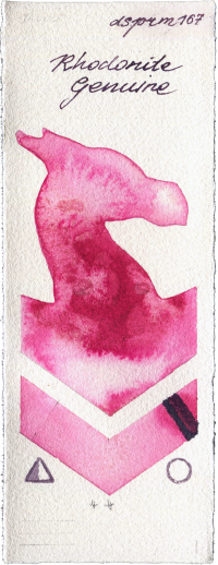 Rhodonite Genuine by Daniel Smith watercolor swatch
