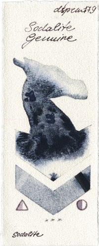 Sodalite Genuine by Daniel Smith watercolor swatch