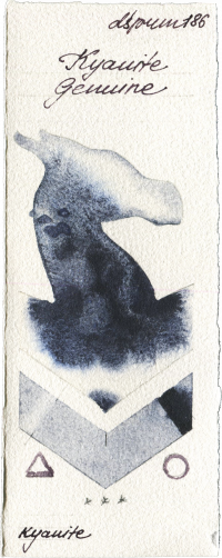 Kyanite Genuine by Daniel Smith watercolor swatch