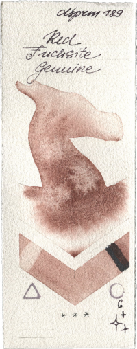 Red Fuchsite Genuine by Daniel Smith watercolor swatch