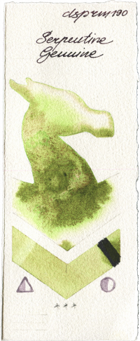 Serpentine Genuine by Daniel Smith watercolor swatch