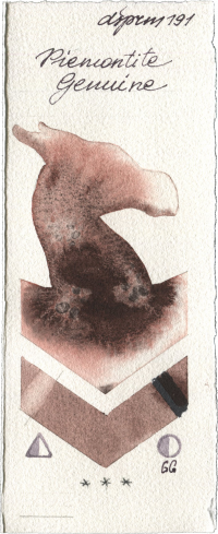 Piemontite Genuine by Daniel Smith watercolor swatch