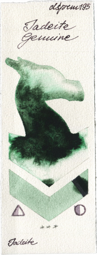 Jadeite Genuine by Daniel Smith watercolor swatch