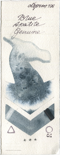 Blue Apatite Genuine by Daniel Smith watercolor swatch