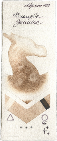 Bronzite Genuine by Daniel Smith watercolor swatch