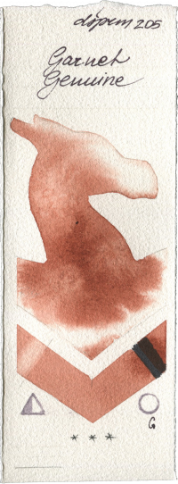 Garnet Genuine by Daniel Smith watercolor swatch