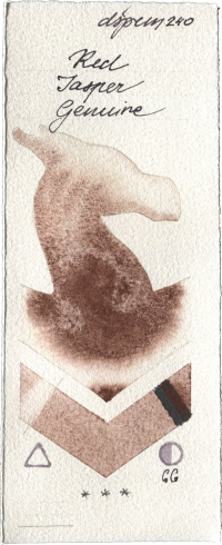 Red Jasper Genuine by Daniel Smith watercolor swatch