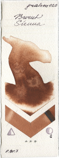 Burnt Sienna by M. Graham & Co. Artists watercolor swatch