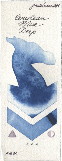 Cerulean Blue Deep by M. Graham & Co. Artists watercolor swatch