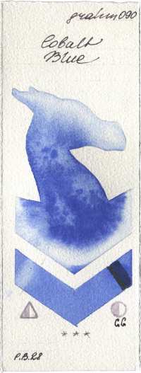 Cobalt Blue by M. Graham & Co. Artists watercolor swatch