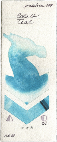 Cobalt Teal by M. Graham & Co. Artists watercolor swatch