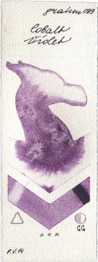 Cobalt Violet by M. Graham & Co. Artists watercolor swatch