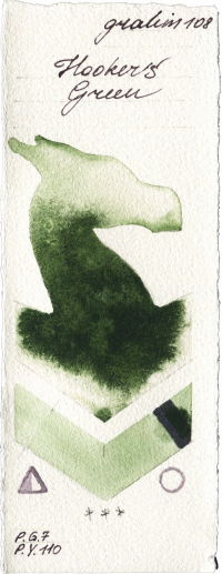 Hookers Green by M. Graham & Co. Artists watercolor swatch