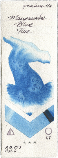 Manganese Blue Hue by M. Graham & Co. Artists watercolor swatch